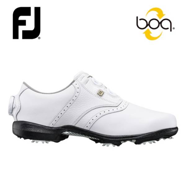DryJoys BOA Laced Golf Shoes White - 99017 